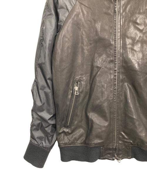 JOURNAL STANDARD（ジャーナルスタンダード）JOURNAL STANDARD (ジャーナルスタンダード) 切替レザーブルゾン ブラウン×ブラック サイズ:Mの古着・服飾アイテム
