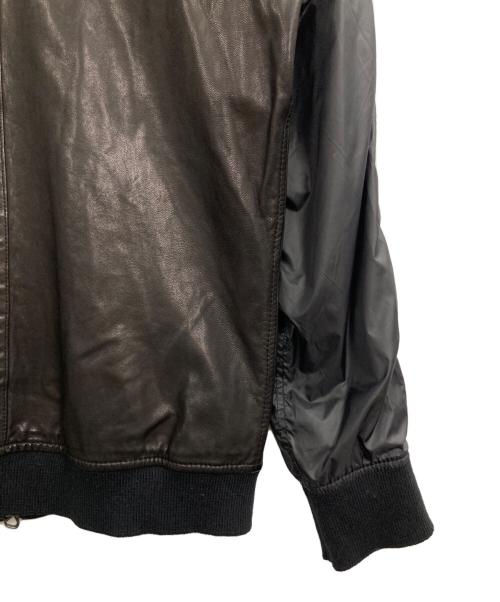 JOURNAL STANDARD（ジャーナルスタンダード）JOURNAL STANDARD (ジャーナルスタンダード) 切替レザーブルゾン ブラウン×ブラック サイズ:Mの古着・服飾アイテム