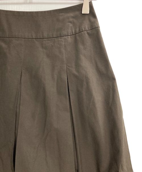 MARGARET HOWELL（マーガレットハウエル）MARGARET HOWELL (マーガレットハウエル) SILK COTTON POPLIN SKIRT オリーブ サイズ:1の古着・服飾アイテム
