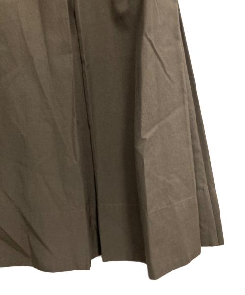 MARGARET HOWELL（マーガレットハウエル）MARGARET HOWELL (マーガレットハウエル) SILK COTTON POPLIN SKIRT オリーブ サイズ:1の古着・服飾アイテム