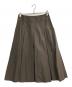 MARGARET HOWELL（マーガレットハウエル）の古着「SILK COTTON POPLIN SKIRT」｜オリーブ