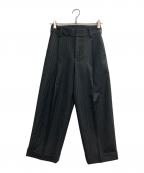 MARGARET HOWELLマーガレットハウエル）の古着「Lovat morning stripe wool twill パンツ」｜グレー