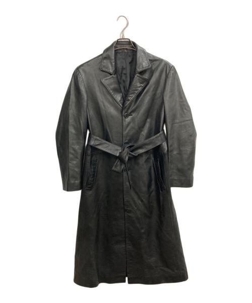 FREEDOM（フリーダム）freedom (フリーダム) ホースレザーコート ブラック サイズ:Sの古着・服飾アイテム