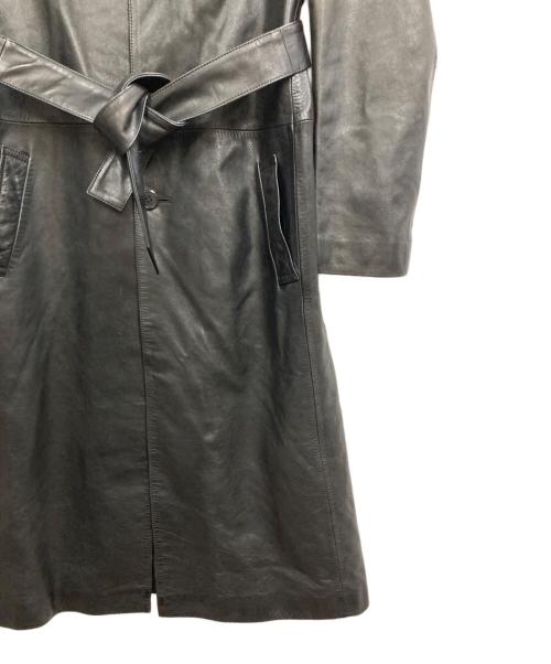 FREEDOM（フリーダム）freedom (フリーダム) ホースレザーコート ブラック サイズ:Sの古着・服飾アイテム