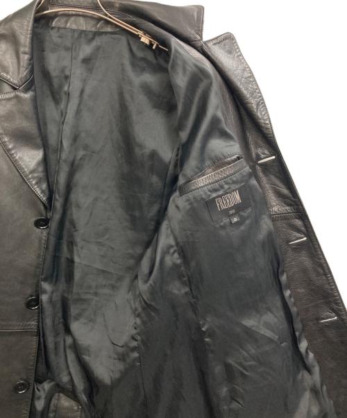 FREEDOM（フリーダム）freedom (フリーダム) ホースレザーコート ブラック サイズ:Sの古着・服飾アイテム