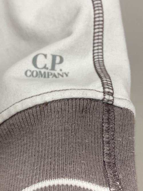 C.P COMPANY（シーピーカンパニー）C.P COMPANY (シーピーカンパニー) ナイロンフードジップジャケット グレー×パープル サイズ:Lの古着・服飾アイテム
