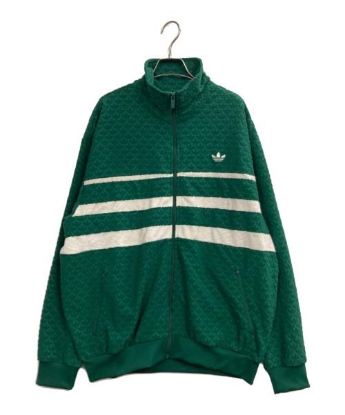 adidas（アディダス）adidas (アディダス) モノグラムトラックトップ グリーン サイズ:XLの古着・服飾アイテム