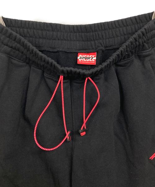 DIESEL SPORT（ディーゼルスポーツ）DIESEL SPORT (ディーゼルスポーツ) スウェットトラックパンツ ブラック サイズ:Mの古着・服飾アイテム