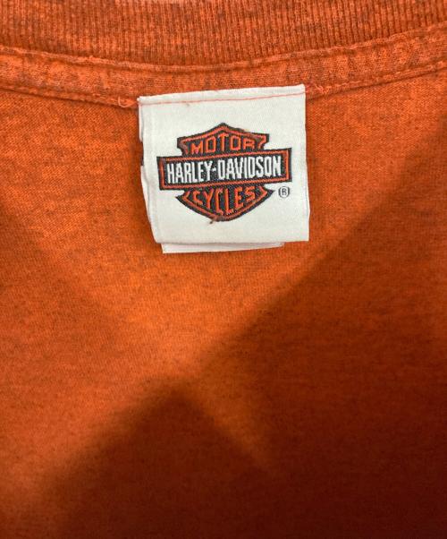 HARLEY-DAVIDSON（ハーレーダビッドソン）HARLEY-DAVIDSON (ハーレーダビッドソン) 両面プリントTシャツ オレンジ サイズ:XLの古着・服飾アイテム