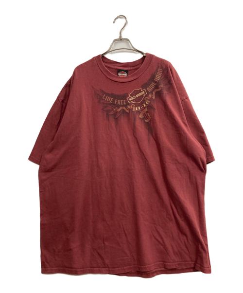 HARLEY-DAVIDSON（ハーレーダビッドソン）HARLEY-DAVIDSON (ハーレーダビッドソン) 両面プリントTシャツ レッド サイズ:3XLの古着・服飾アイテム