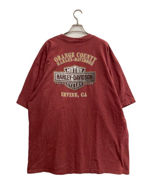 HARLEY-DAVIDSON（ハーレーダビッドソン）HARLEY-DAVIDSON (ハーレーダビッドソン) 両面プリントTシャツ レッド サイズ:3XLの古着・服飾アイテム