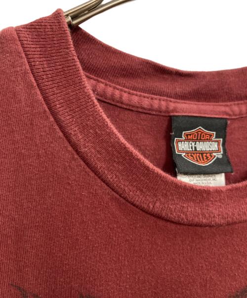 HARLEY-DAVIDSON（ハーレーダビッドソン）HARLEY-DAVIDSON (ハーレーダビッドソン) 両面プリントTシャツ レッド サイズ:3XLの古着・服飾アイテム