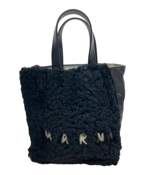 MARNI（マルニ）MARNI (マルニ) MUSEO SOFT MINI TOTE BAG ブラックの古着・服飾アイテム