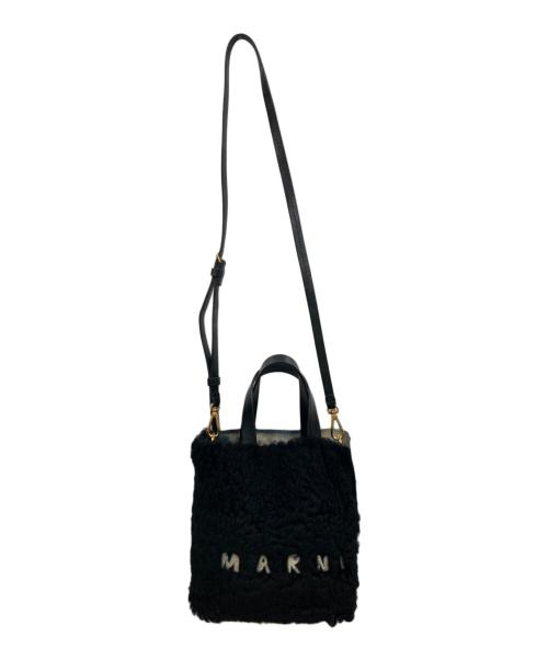 MARNI（マルニ）MARNI (マルニ) MUSEO SOFT MINI TOTE BAG ブラックの古着・服飾アイテム