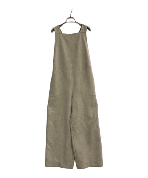 BALLSEY（ボールジィ）BALLSEY (ボールジィ) プレーンダブルフェイス サロペット ベージュ サイズ:36の古着・服飾アイテム