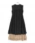 Her lip to (ハーリップトゥ) Two-Tone Midsummer Dress ベージュ×ブラック サイズ:M：7000円
