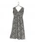 Her lip to（ハーリップトゥ）の古着「Lace Trimmed Floral Dress」｜ブラック×ホワイト