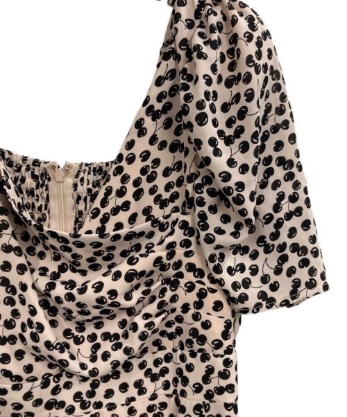 HER LIP TO（ハーリップトゥ）Her lip to (ハーリップトゥ) チェリーパターンワンピース ピンク サイズ:Mの古着・服飾アイテム