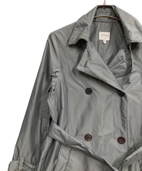 ARMANI COLLEZIONI（アルマーニ コレツィオーニ）ARMANI COLLEZIONI (アルマーニ コレツィオーニ) ショートトレンチコート グレー サイズ:44の古着・服飾アイテム