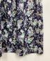 中古・古着 LAURA ASHLEY (ローラ アシュレイ) 半袖花柄ワンピース ネイビー サイズ:11：5000円