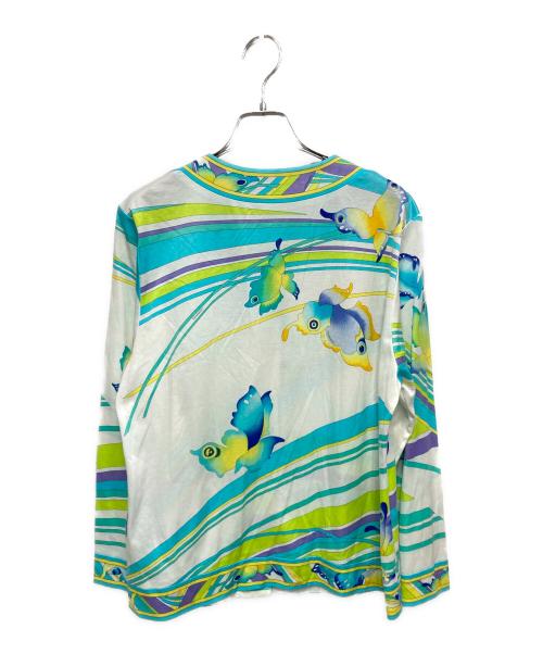 LEONARD FASHION（レオナールファッション）LEONARD FASHION (レオナールファッション) コットンカーディガン マルチカラー サイズ:Mの古着・服飾アイテム
