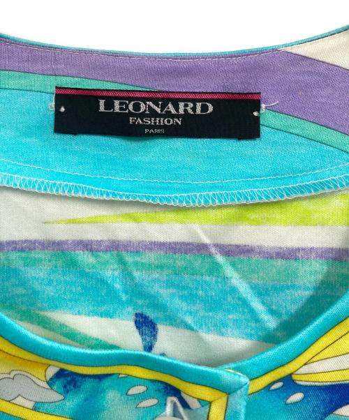 LEONARD FASHION（レオナールファッション）LEONARD FASHION (レオナールファッション) コットンカーディガン マルチカラー サイズ:Mの古着・服飾アイテム