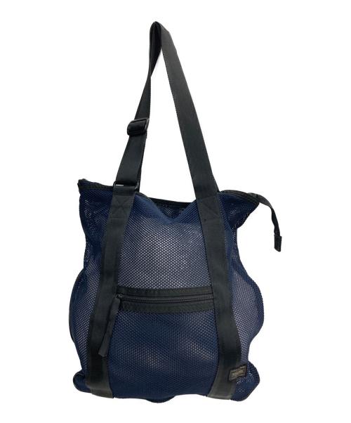 PORTER（ポーター）PORTER (ポーター) メッシュハンドバッグ ネイビーの古着・服飾アイテム