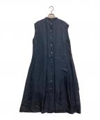 theoryセオリー）の古着「Mod Silk Twill Convertible Wrap Dress」｜ネイビー