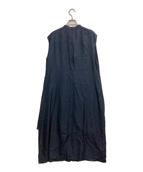 theory（セオリー）theory (セオリー) Mod Silk Twill Convertible Wrap Dress ネイビー サイズ:Sの古着・服飾アイテム