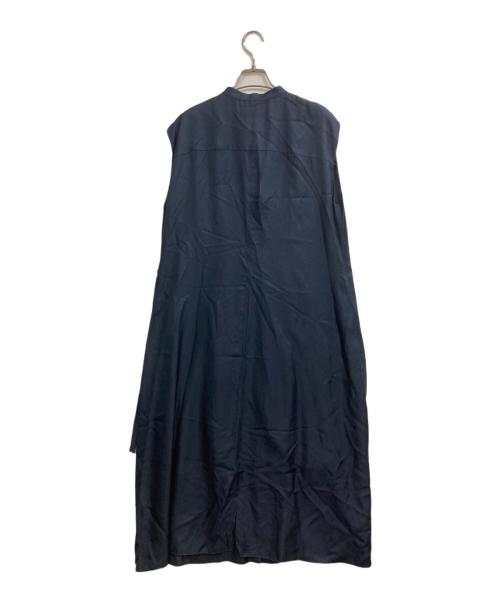 theory（セオリー）theory (セオリー) Mod Silk Twill Convertible Wrap Dress ネイビー サイズ:Sの古着・服飾アイテム