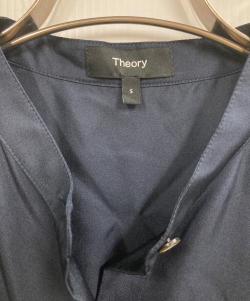 theory（セオリー）theory (セオリー) Mod Silk Twill Convertible Wrap Dress ネイビー サイズ:Sの古着・服飾アイテム