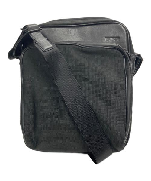 TUMI（トゥミ）TUMI (トゥミ) ナイロンレザーショルダーバッグ ブラックの古着・服飾アイテム