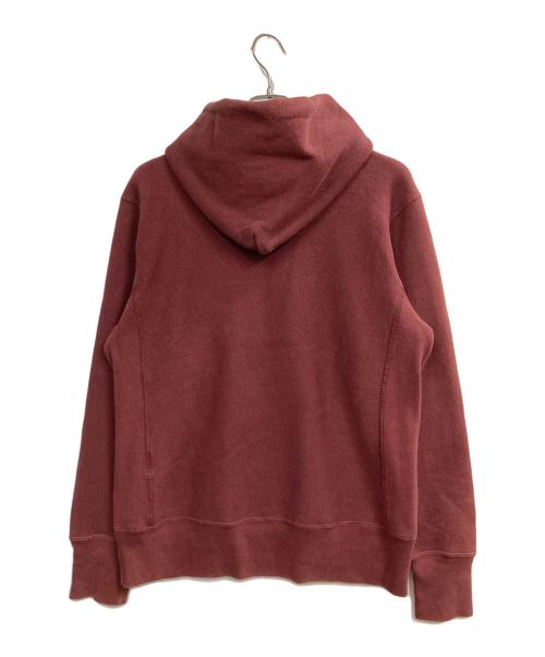 stussy（ステューシー）stussy (ステューシー) Champion (チャンピオン) アーチロゴパーカー レッド サイズ:Mの古着・服飾アイテム