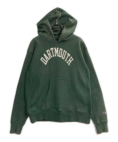 Champion（チャンピオン）Champion (チャンピオン) DARTMOUTH (ダートマス) 復刻カレッジプリントパーカー グリーン サイズ:XLの古着・服飾アイテム