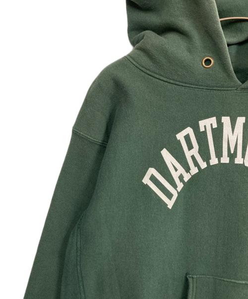Champion（チャンピオン）Champion (チャンピオン) DARTMOUTH (ダートマス) 復刻カレッジプリントパーカー グリーン サイズ:XLの古着・服飾アイテム