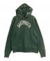 Champion（チャンピオン）の古着「復刻カレッジプリントパーカー」｜グリーン