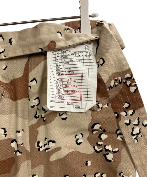 Maison MIHARA YASUHIRO（メゾン ミハラ ヤスヒロ）Maison MIHARA YASUHIRO (メゾン ミハラ ヤスヒロ) 切替レースカモ柄パンツ ベージュ サイズ:38の古着・服飾アイテム