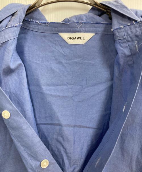digawel（ディガウェル）DIGAWEL (ディガウェル) シャツパーカー ネイビー サイズ:1の古着・服飾アイテム