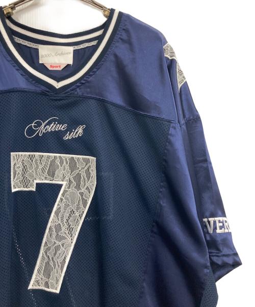 2000 archives（2000 アーカイブ）2000 archives (2000 アーカイブ) Football T-Shirt ネイビー サイズ:表記無し（実寸サイズをご確認ください）の古着・服飾アイテム