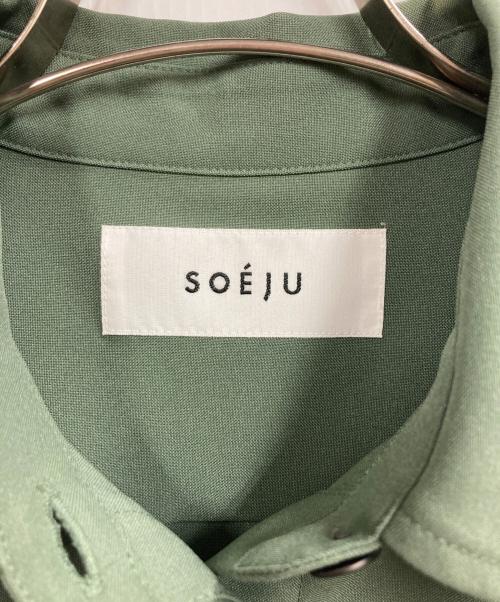SOEJU（ソージュ）SOEJU (ソージュ) ソフトオックシャツワンピース グリーン サイズ:Mの古着・服飾アイテム