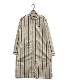 FRED PERRY（フレッドペリー）の古着「ストライプシャツワンピース」｜アイボリー