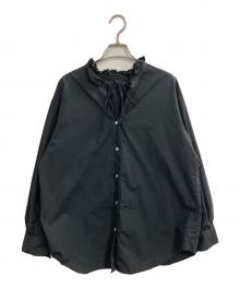 JOURNAL STANDARD relume（ジャーナルスタンダード レリューム）の古着「ハイカウントコットンスタンドカラー2way」｜ブラック