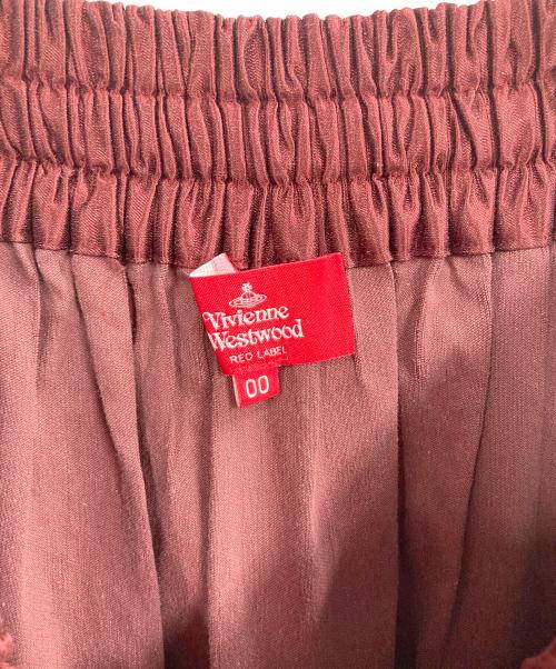 Vivienne Westwood RED LABEL（ヴィヴィアンウエストウッドレッドレーベル）Vivienne Westwood RED LABEL (ヴィヴィアンウエストウッドレッドレーベル) ギャザースカート レッド サイズ:00の古着・服飾アイテム