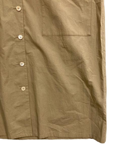 A.P.C.（アーペーセー）A.P.C. (アーペーセー) オープンカラーシャツワンピース ベージュ サイズ:34の古着・服飾アイテム