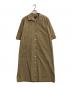 A.P.C.（アーペーセー）の古着「オープンカラーシャツワンピース」｜ベージュ