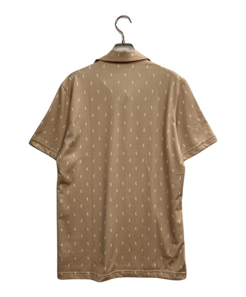 LACOSTE SPORT（ラコステスポーツ）LACOSTE SPORT (ラコステスポーツ) ミニマム総柄プリントゴルフポロシャツ ブラウン サイズ:Sの古着・服飾アイテム