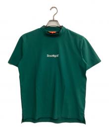 BEAMS GOLF（ビームスゴルフ）の古着「ドットエア（Ｒ） モックネックシャツ」｜グリーン