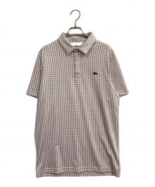 LACOSTE（ラコステ）の古着「ミニマム総柄プリントゴルフポロシャツ」｜ピンク