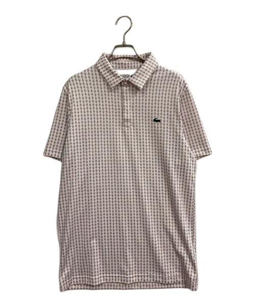 LACOSTE（ラコステ）LACOSTE (ラコステ) ミニマム総柄プリントゴルフポロシャツ ピンク サイズ:Sの古着・服飾アイテム