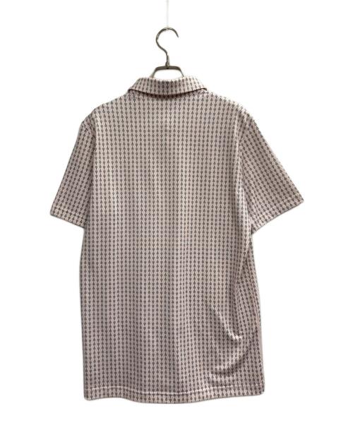 LACOSTE（ラコステ）LACOSTE (ラコステ) ミニマム総柄プリントゴルフポロシャツ ピンク サイズ:Sの古着・服飾アイテム